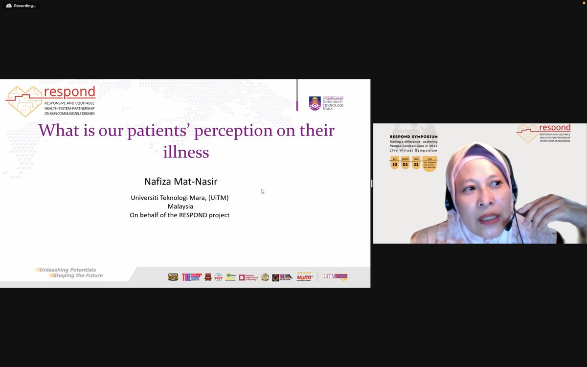 RESPONDncd's tweet photo. Perception not only creates our experience of the world around us; it allows us to act within our environment. Thank you Nafiza Mat-Nasir for sharing the #voices and perception of people living with #NCDs https://t.co/varZgpLMrr