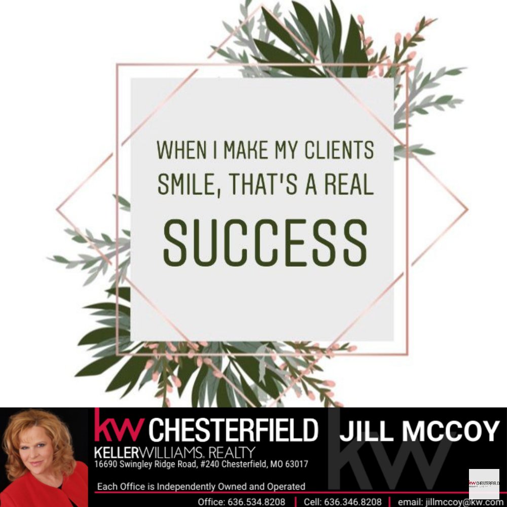 jillbuyshomes's tweet photo. Every realtor's dream is to help their client and give them the best home they could have.
And if you want to be a homeowner yourself, you know what to do.
Let's talk!📞
Jill McCoy
Email: jillmccoy@kw.com
Cell: 636.346.8208
Office: 636.534.8208
#StLouisRealtor #Realtor https://t.co/xYa6m0nvFA