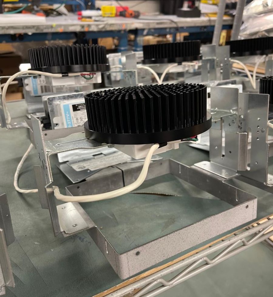 Some of our square downlights being built for an order. Thank you <a href="/CurtisHStout/">Curtis H. Stout</a> , we appreciate doing business with you. #ledlights #ledlighting #led #lightingdesign