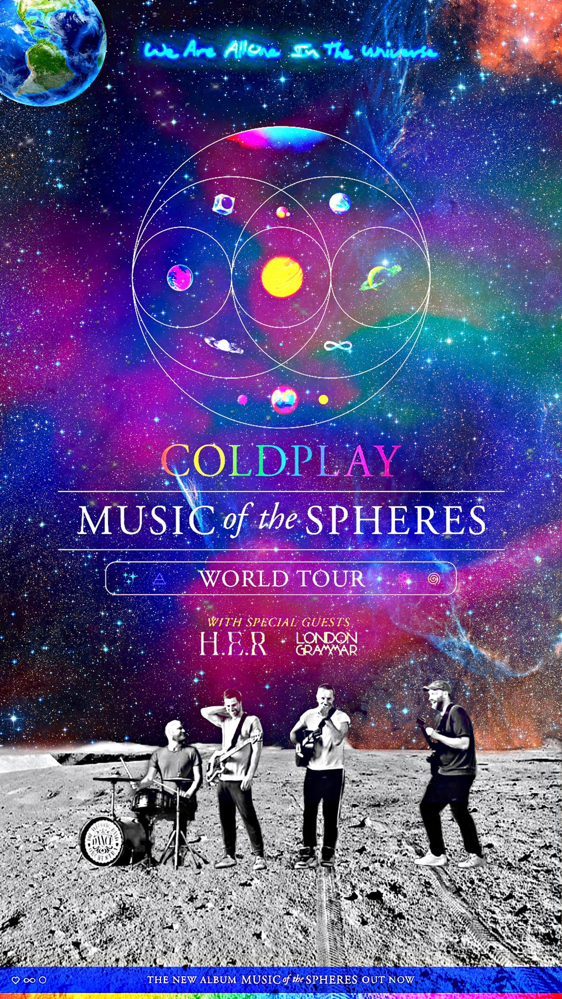 COLDPLAY コールドプレイ ポスター Coldplay Music of the Sphere 東京 ポスター Coldplay＜コールド