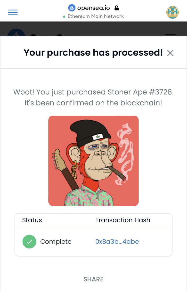 ZeussCapital's tweet photo. ⚡️ #NFT GIVEAWAY ⚡️

We ready fam? Win this @TheStonerApes we picked up yesterday 😤 let’s pop this off #SACPAC community!

RULES: 
⚡️Follow me
⚡️RETWEET 🔂
⚡️Tag someone that motivates you 💪🏼

12 HOURS ⏳ 

#NFTGiveaway #BAYC #MAYC #SMAPES #SLAPES https://t.co/Z2xwdgb2Bf