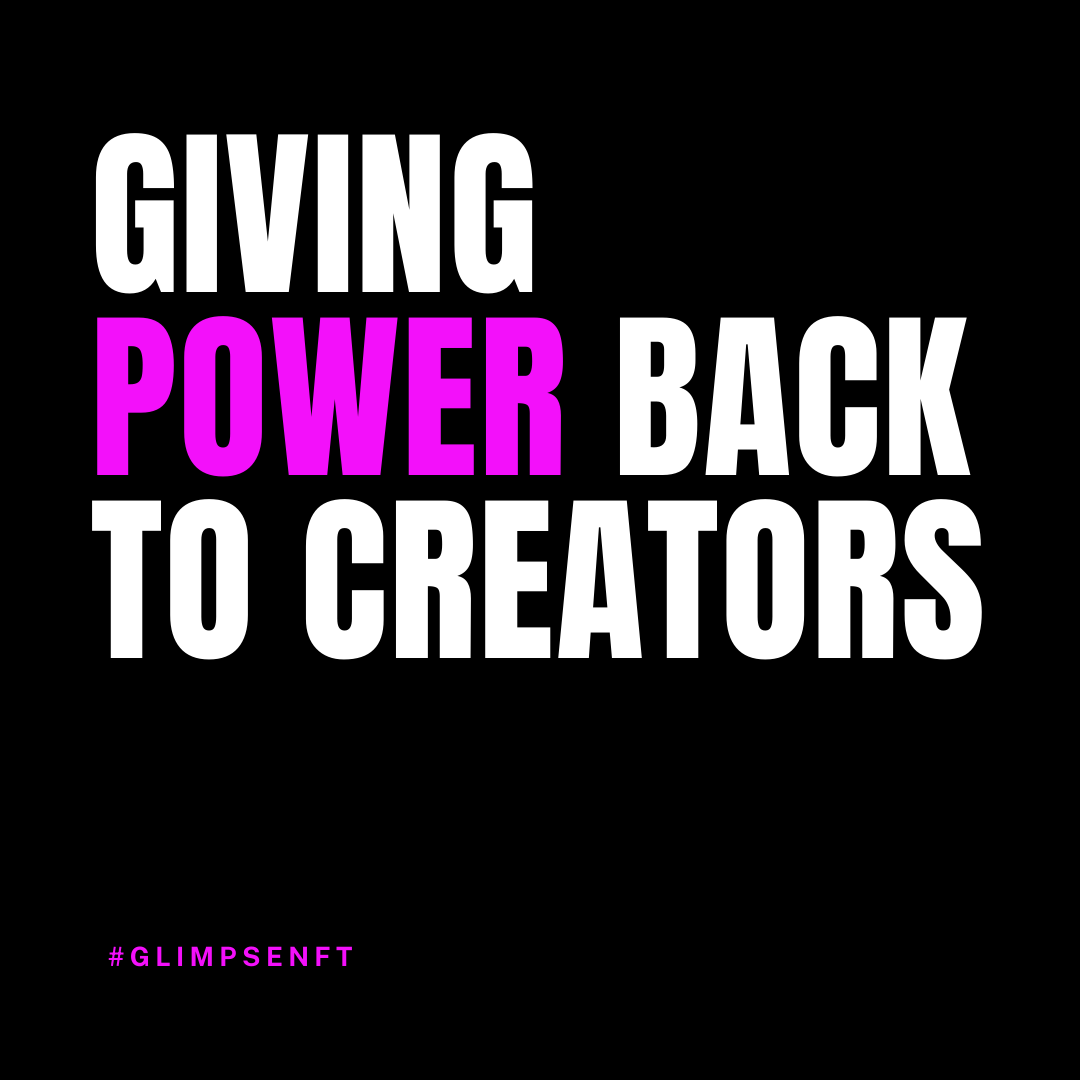 Unlike other major social platforms, Glimpse creates opportunities for creators to make a living, doing what they love best, making content! It's time to bring the power back to the creators of the world. It's time for Glimpse!
.
#glimpsenft