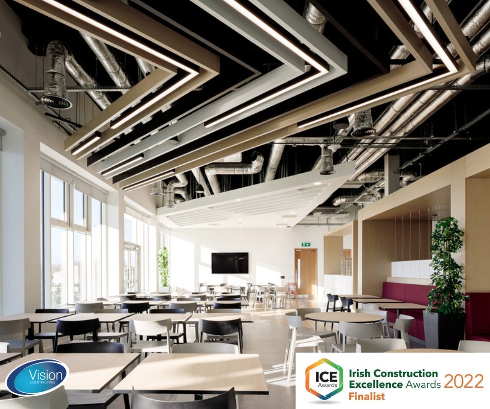VisionContracts's tweet photo. Congratulations to all involved in organising the interviews for @theICEAwards at @TheCCD We were delighted to be shortlisted for @Fexcogroup Research Development &amp; Innovation Centre/@RDIhubIreland fit-out in #Killorglin and present this wonderful project to the judges... https://t.co/WXba2gezXq