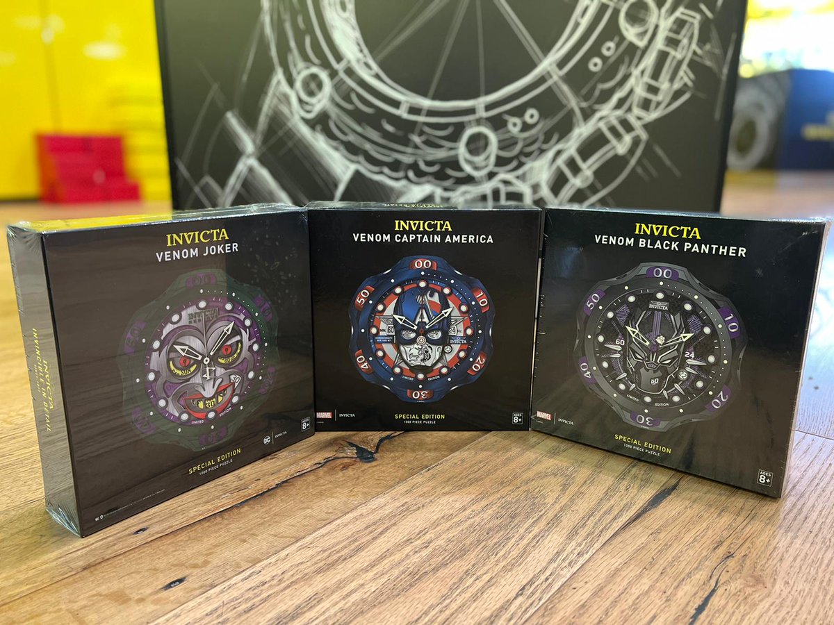 invictastores's tweet photo. #HappyThursday! Here's an insider's tip🤫Every time you get a new #InvictaWatch at #InvictaStores, you get a FREE puzzle of one of our #DCComics or #MCU collections. 🤓 

How cool is that?! 
Find your closest Invicta Store here: https://t.co/CK0gbuwD0U https://t.co/xXeaRBVGuh