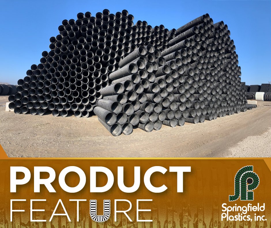SPIPipe's tweet image. Our dual wall pipe combines a corrugated outer wall for exceptional strength and a smooth inner wall for outstanding characteristics. This allows the pipe to be buried as shallow as 1 foot and as deep as 50 feet in the ground. #DWP #SPI #rollwiththebest