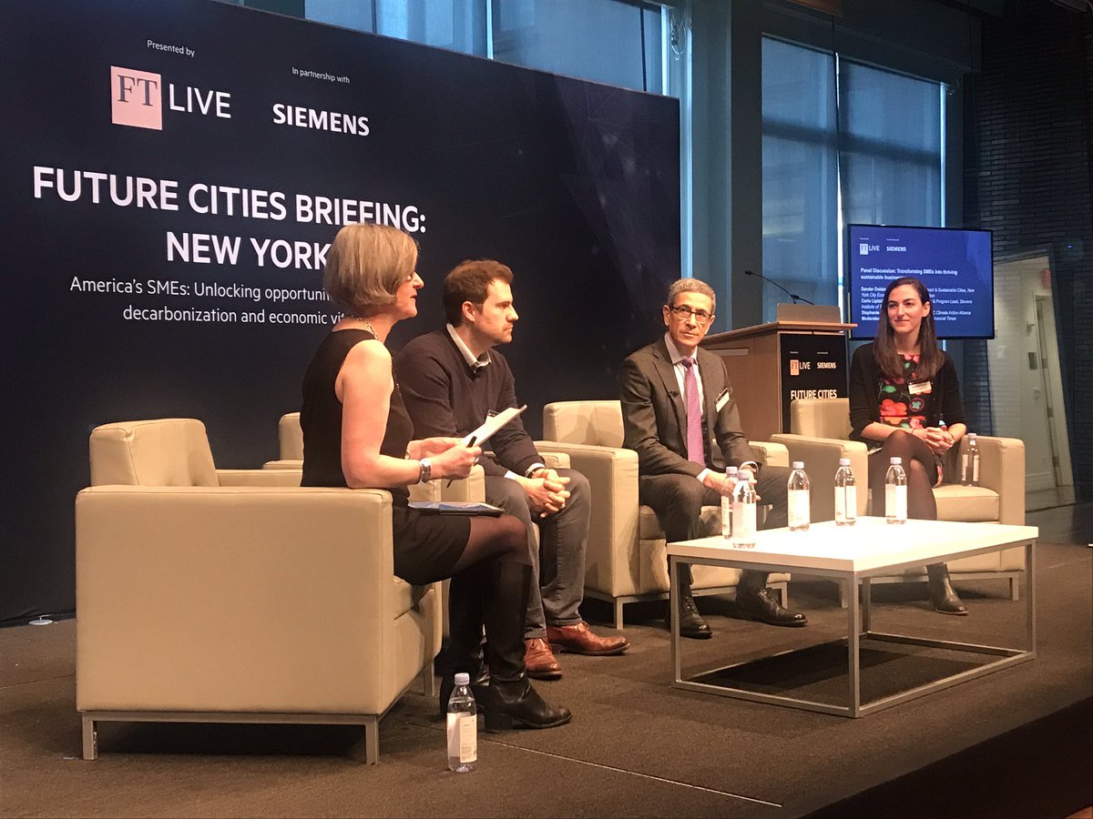 ChngetheClimate's tweet photo. Live from NYC @futurecitiesny, our Executive Director, Stephanie Margolis, is speaking on a panel about small and medium business impacts on climate change. With #LocalLaw97, we can create opportunities for building owners and tenants to work together to reduce energy consumption https://t.co/3ItZyjifA1