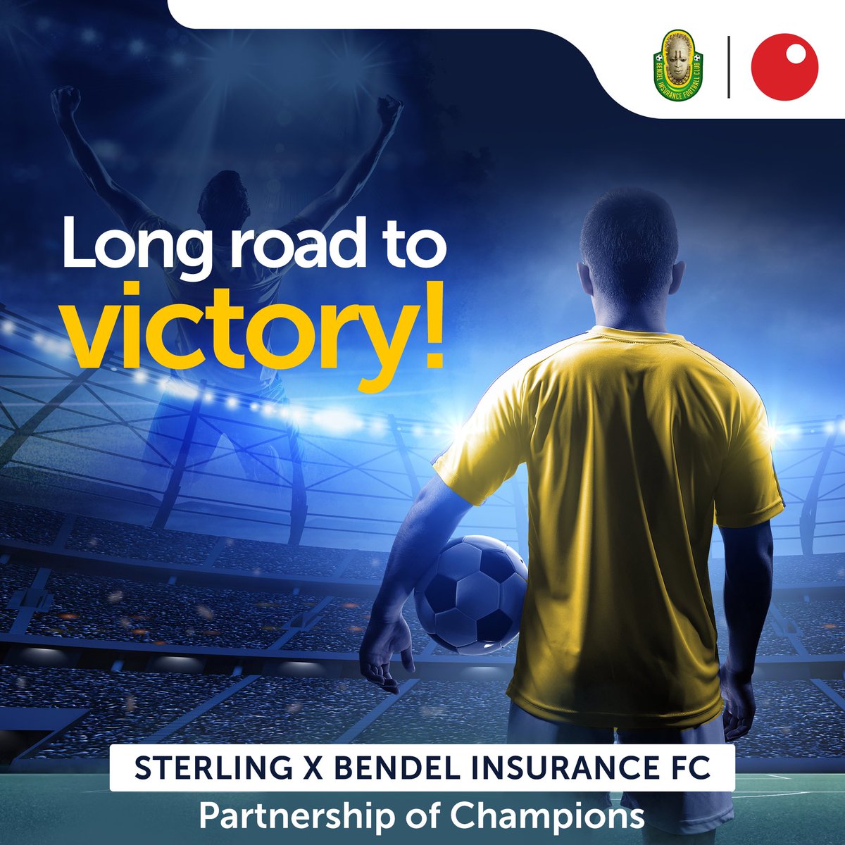 We will stand atop the podium and say “we came, we saw and conquered.”

Sterling X Bendel Insurance FC, a partnership of Champions. 

#BendelInsuranceFC #Football #Sports #SterlingXBendelInsurance