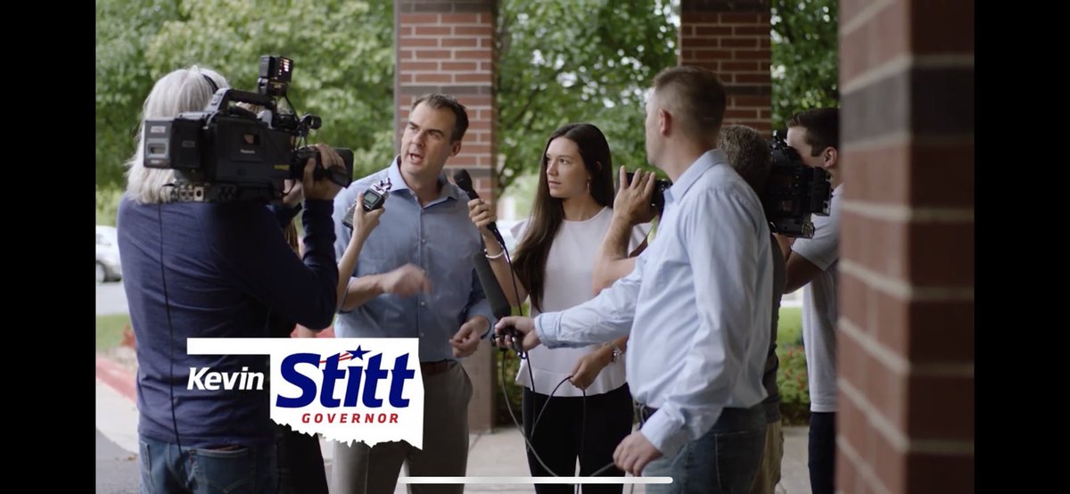 kendallybrown's tweet photo. Hiring actors to play journalists in your campaign ads because you’re too scared to get this close to anyone who might ask you difficult questions is hilariously pathetic, @GovStitt. https://t.co/sFSTklwXDq