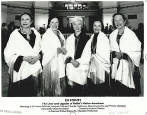 ouWGS's tweet photo. The Five Moons 

The Five Moons were five renowned Native American ballerinas, Yvonne Chouteau, Rosella Hightower, Moscelyne Larkin, Maria Tallchief, and Marjorie Tallchief. 1/ https://t.co/wprk1uelU1