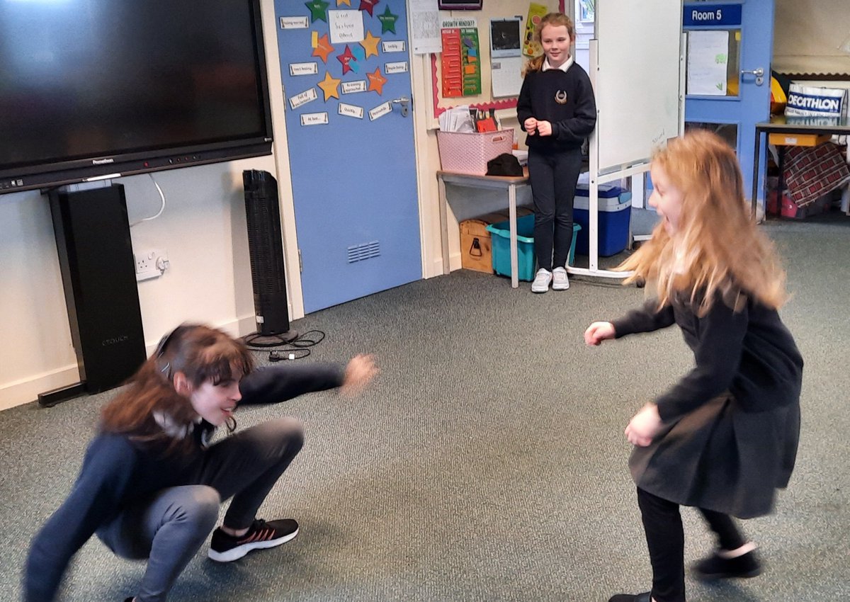Saltoun_Primary's tweet photo. The Drama group had great fun during yesterday's Wider Learning afternoon. We played some trust games, practised verbalising our characters' thoughts during freeze frames and then composed and performed our own 2 minute sketches.
#DARE #widerlearning #funandlaughter https://t.co/pAkSO099Qd