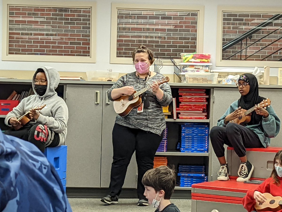 Mrs. Satre is an AMAZING Music Teacher and OP students are sounding great on their new ukuleles!