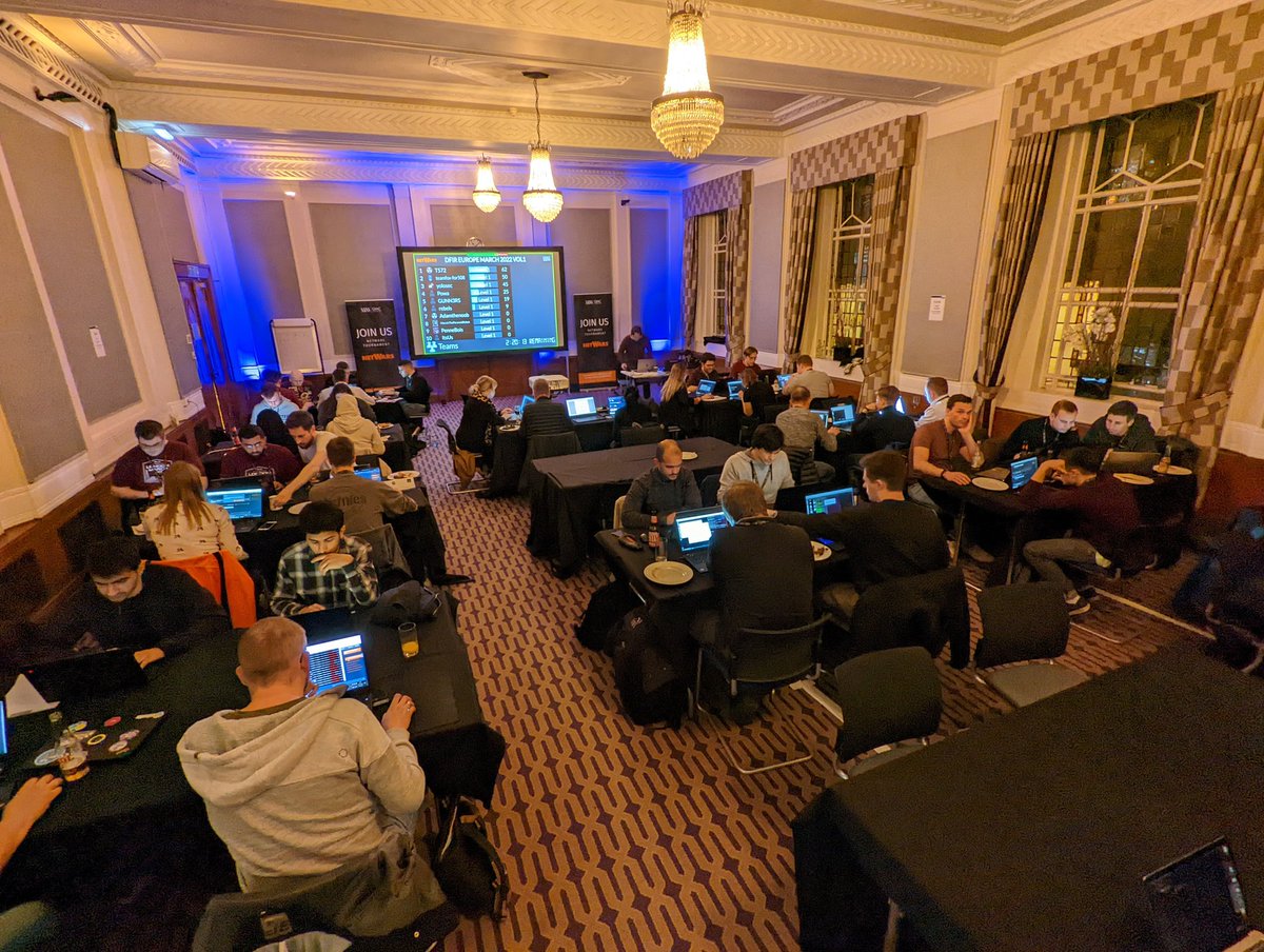 harrisonamj's tweet photo. It's great to be back at an in person @SANSEMEA. Even better to be hosting #DFIRNetwars with @mathias_fuchs https://t.co/3U0SPgnsr6