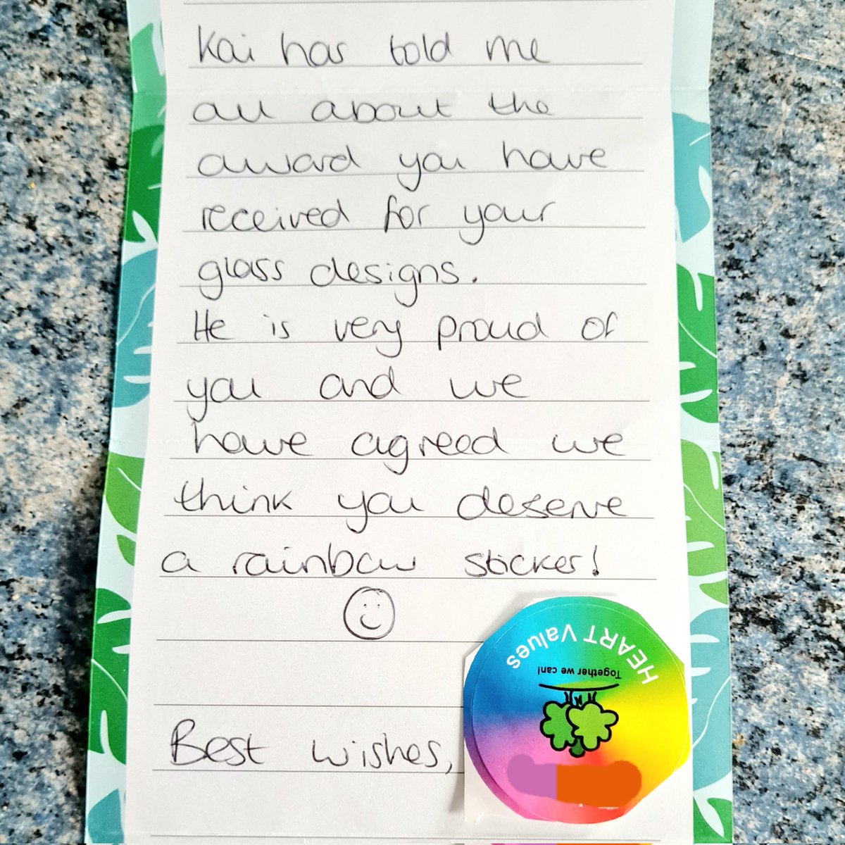 Aww,how beautiful is this?!
Felt a bit teary that my son tells people he's proud of me ♥ He's says the opposite to my face 🤣
He's autistic &amp; adhd &amp; doesn't talk about his feelings so I never would have known had one of his teachers not sent me this♥ <a href="/TheoPaphitis/">Theo Paphitis</a> <a href="/TheSBS_Crew/">#SBS Crew</a>