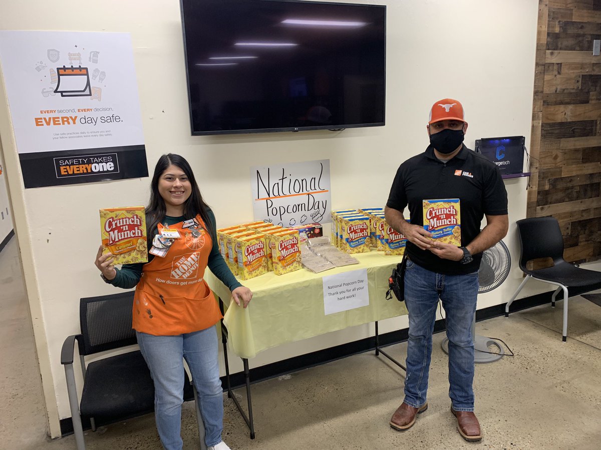 HomeDepot6521 (@galvangalvan16) on Twitter photo 6521 Brownsville TX. Celebrating our team with national popcorn day!!! <a href="/SendejoRoy12/">Rogelio Sendejo</a> <a href="/THDRoxSalinas/">Roxie Salinas</a> <a href="/bjp84/">BJ Powers</a> <a href="/CourtneyMKorkow/">Courtney Korkow</a> 6521 Brownsville TX. Celebrating our team with national popcorn day!!! <a href="/SendejoRoy12/">Rogelio Sendejo</a> <a href="/THDRoxSalinas/">Roxie Salinas</a> <a href="/bjp84/">BJ Powers</a> <a href="/CourtneyMKorkow/">Courtney Korkow</a>
