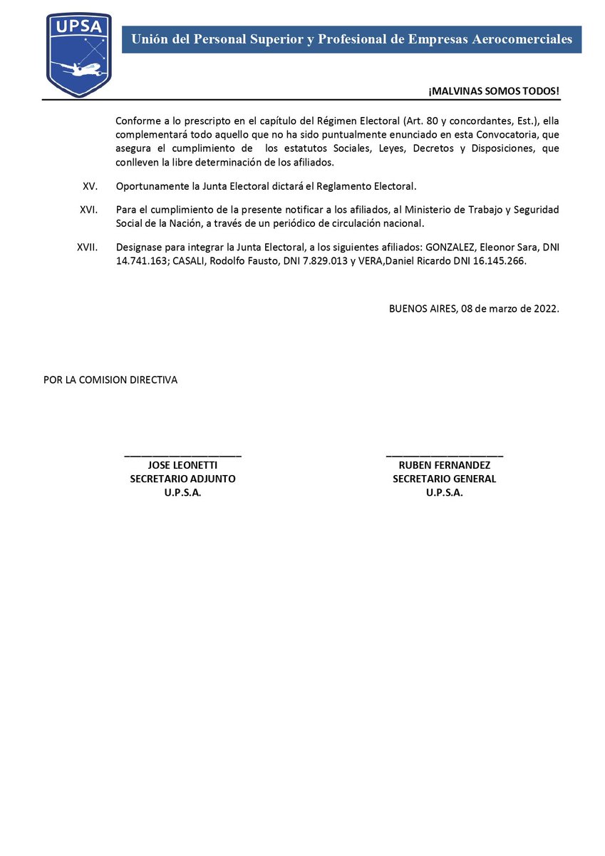IMPORTANTE 📌
Convocatoria a Elecciones Generales 🗳️