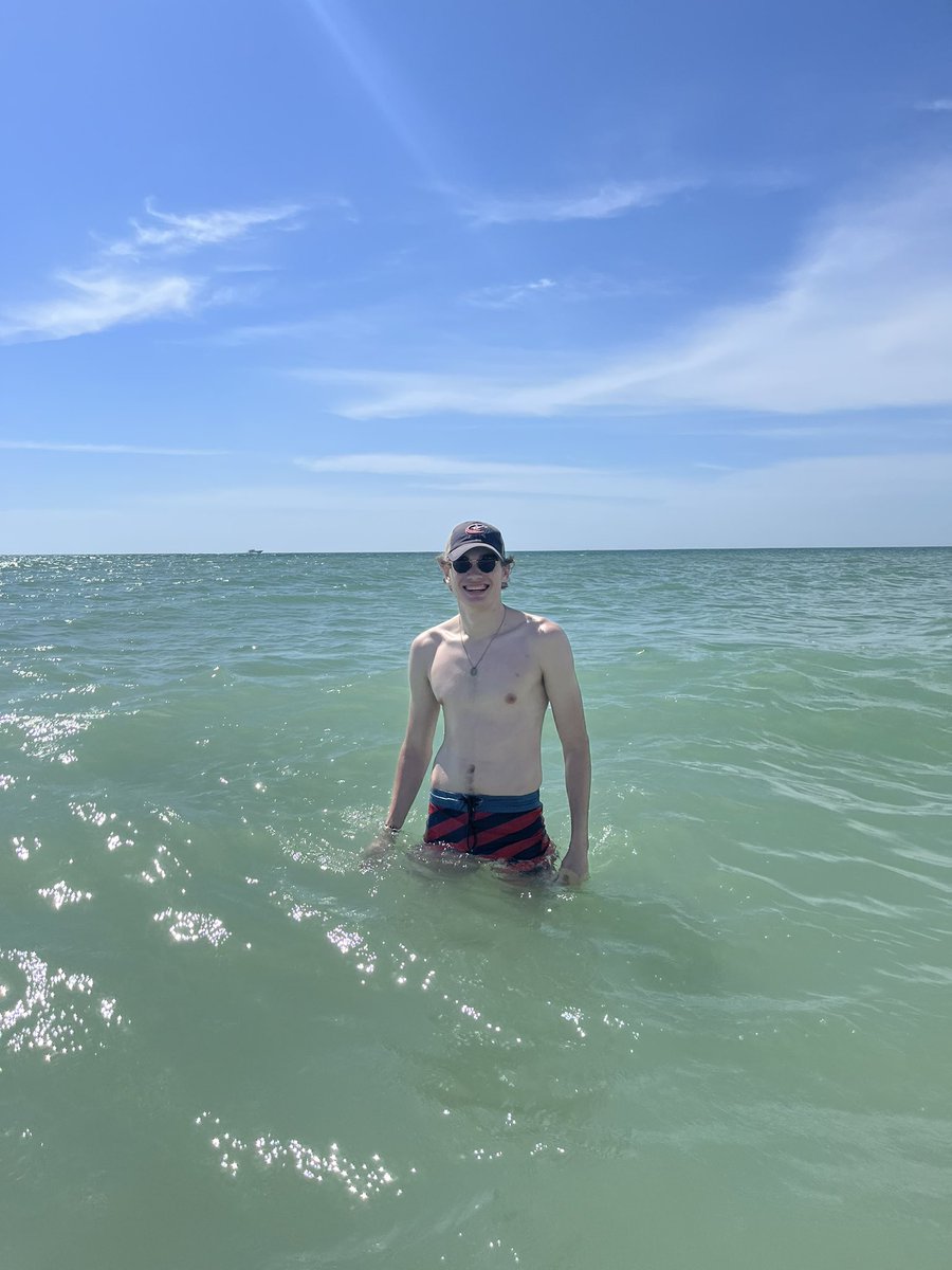fscsae's tweet photo. Happy spring break brothers! Here is brother John Koch swimming on the beach celebrating the week off! https://t.co/LVviEd5pFX