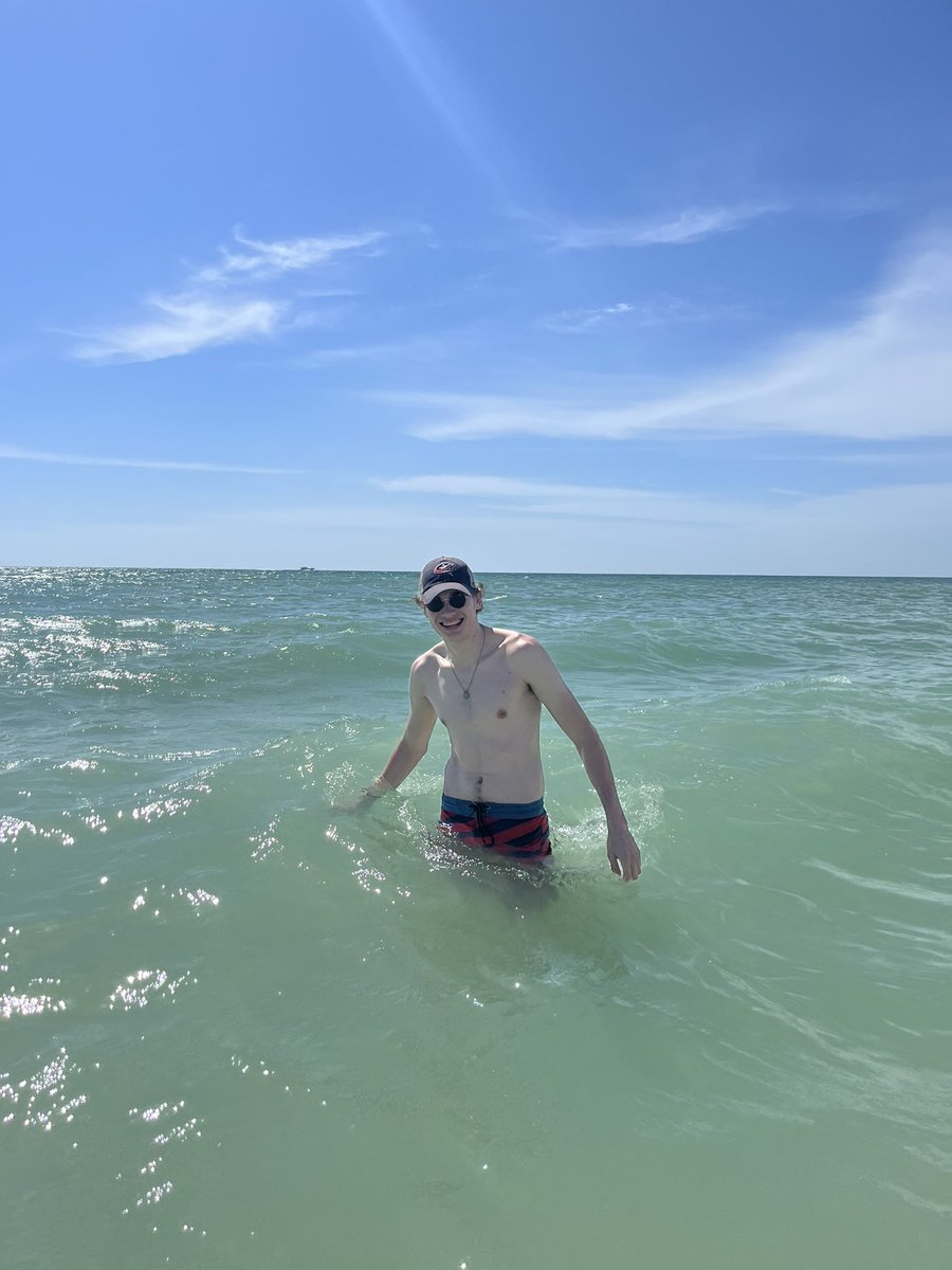 fscsae's tweet photo. Happy spring break brothers! Here is brother John Koch swimming on the beach celebrating the week off! https://t.co/LVviEd5pFX