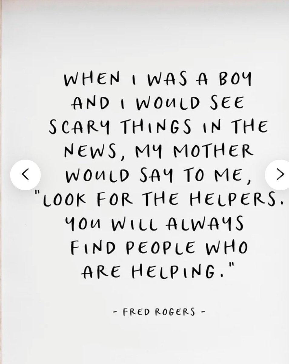calicothisisme's tweet photo. When the news seems too much, look for the helpers, they may not be reported as much, but will always triumph  #helpers #love https://t.co/CUxqDKbzii