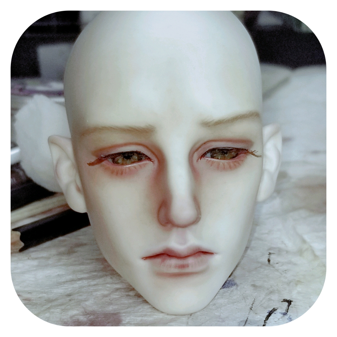 MelissaMelorie's tweet photo. I finished Garion's face and made him some eyes. It's my first set of brown eyes and I must say, I really like them.

#dollstagram #bjdhobby #bjdartist #bjdmakeup #bjdfaceupartist #bjddolls #bjdfaceup #bjdcollector #bjdboy #bjdaddict #bjd #bjddoll #bjdsd https://t.co/RHeJtHe2tL