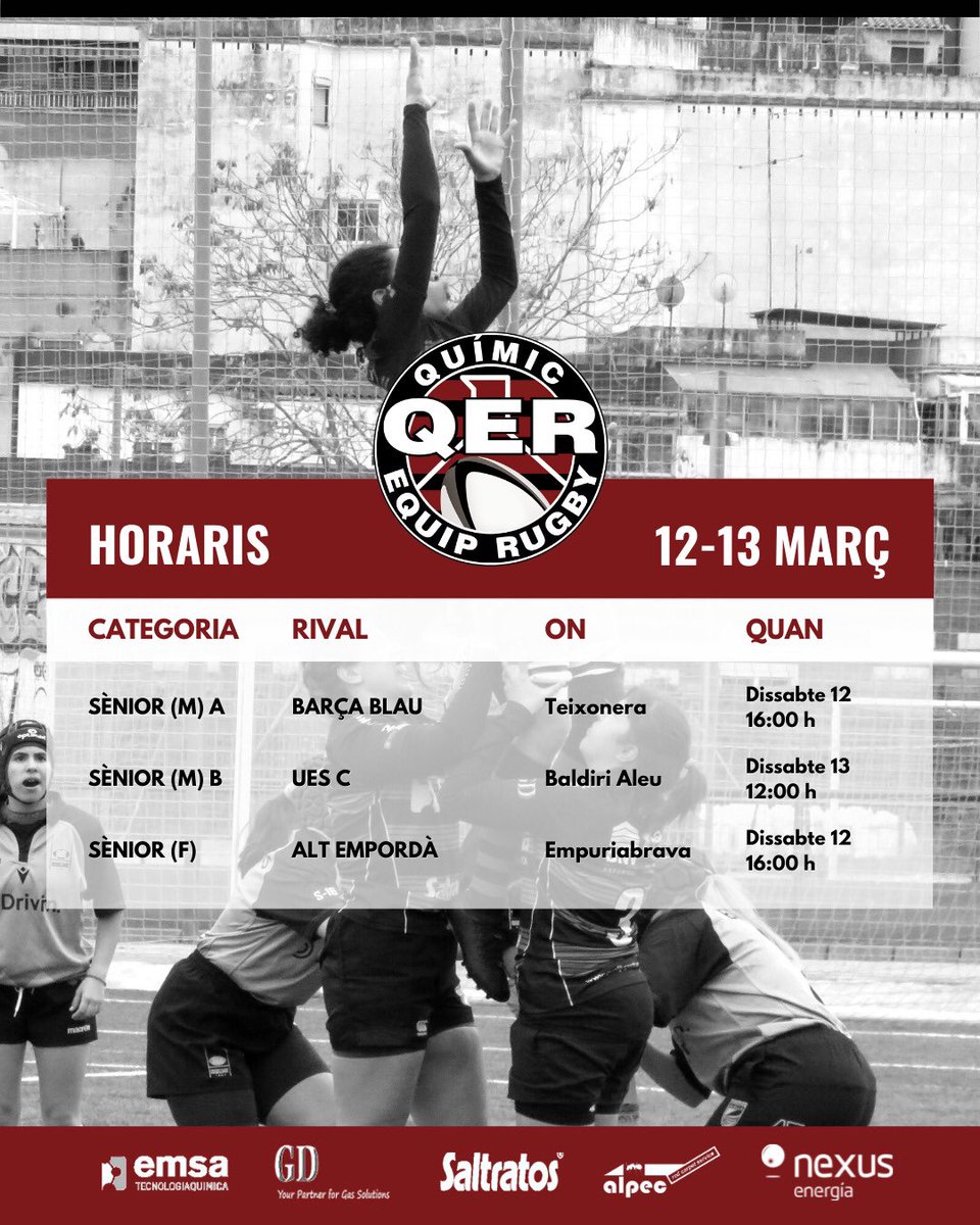 Resultats fel 5-6 de març i partits d'aquest cap de setmana 💪🏉