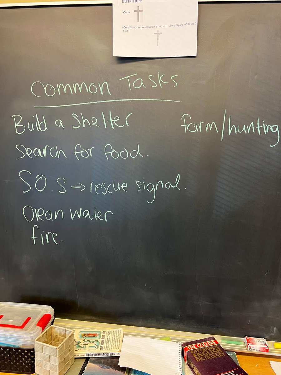 ovolonte7's tweet photo. Quick! Your plane crashed on a deserted island! What do you do first? How do you form a community? #prereading #lordoftheflies #Survivor #ENG3C @SJCEagles https://t.co/bD8RUFzyyE