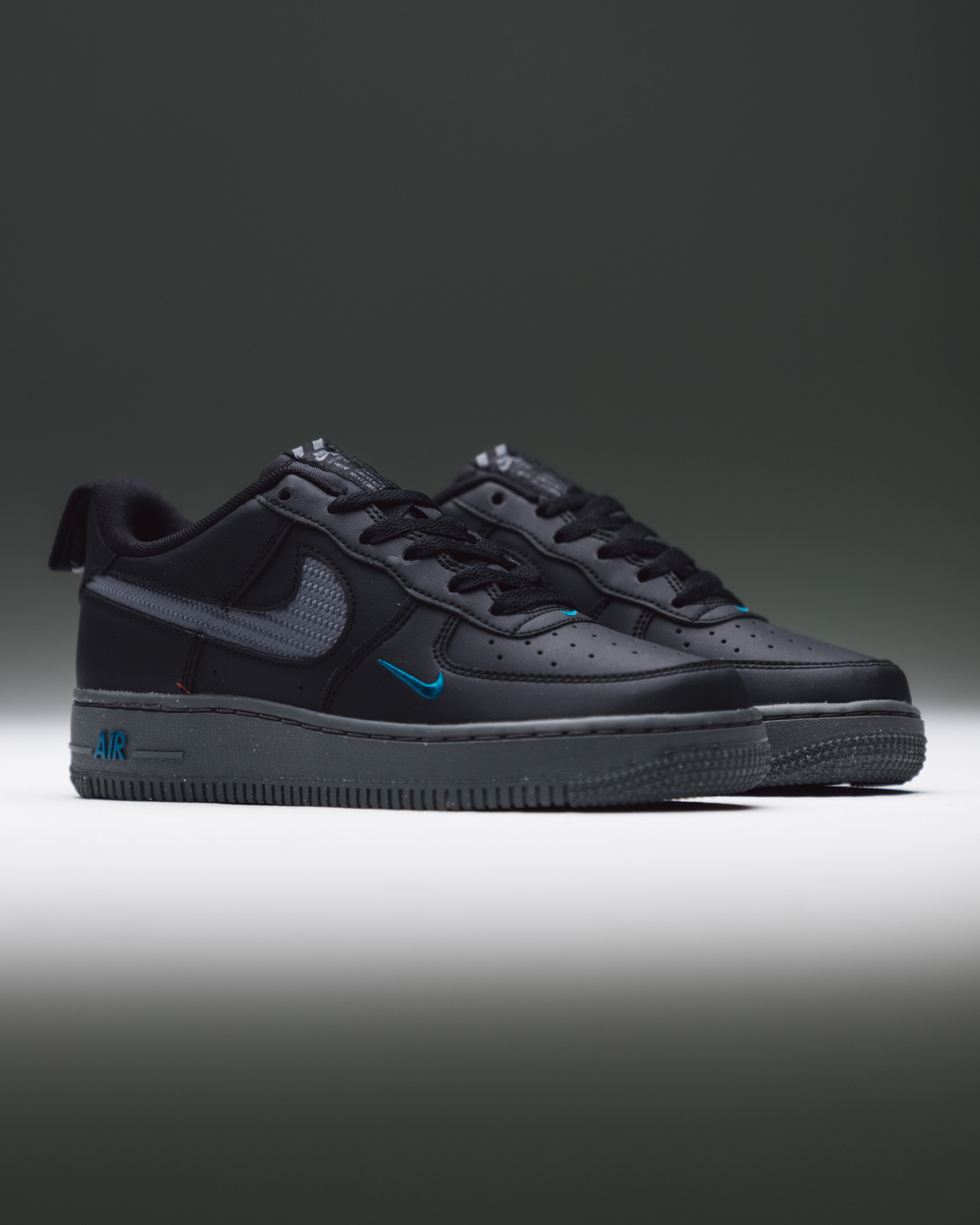 Nike air force top 1 black jd sports
