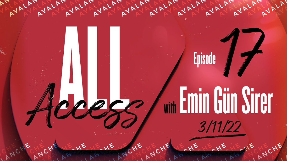 Avalanche Summit is on the horizon, the Multiverse program just launched, and the government's EO dropped this week. There's a lot happening in crypto, and @el33th4xor is gonna give us his take on all of it! Tune in to All Access tomorrow, Mar. 11 @ 1p ET youtu.be/MfybaIq9uSA