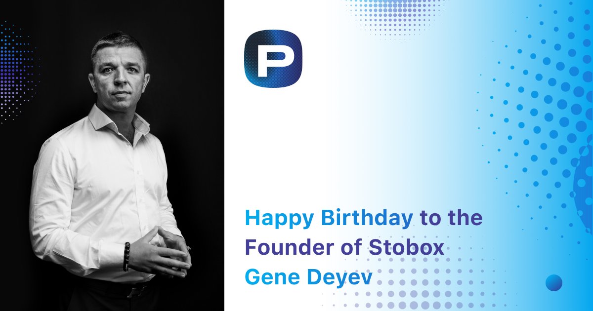 Progress_Chain's tweet photo. 🥳 The Stobox team wholeheartedly congratulates the CEO of the company @DeyevGene on his birthday!

🔥 We wish you a lot of energy, passion to conquer new heights and implement all your ideas.

🚀 Great achievements are ahead!
 
With love,
Your Stobox team ❤️ https://t.co/TAw4FtErVY