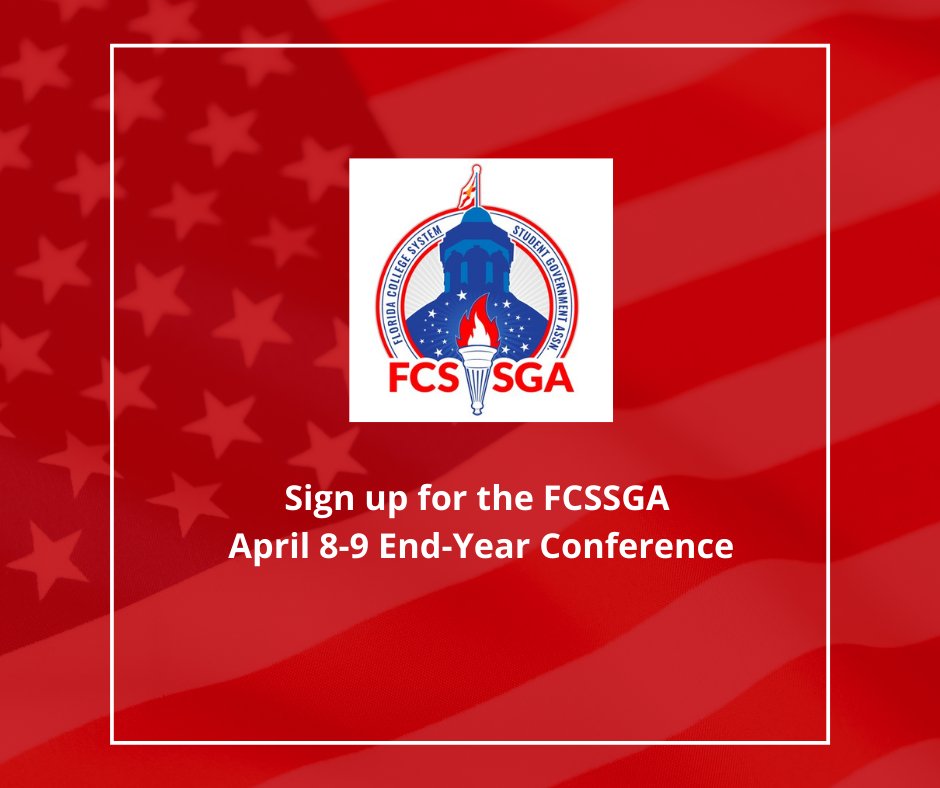 Ask your SGA advisor to sign you up for the end-year conference on April 8-9. 
For more information 
thefcsaa.com/activities/SGA…