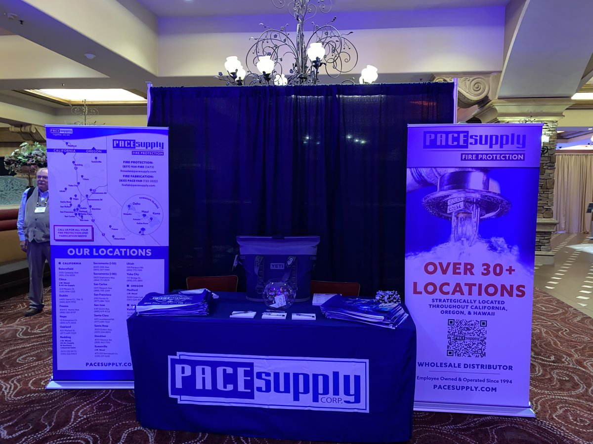 PACESupplyCorp's tweet photo. See you today at the Sacramento Valley AFSA Tradeshow!
Visit us from 3PM-7PM at booth #25 to enter in our raffle to win a YETI Hopper!
#PACESupply #TogetherWeWin #FireProtectionDivision https://t.co/Yhf02gYL1P