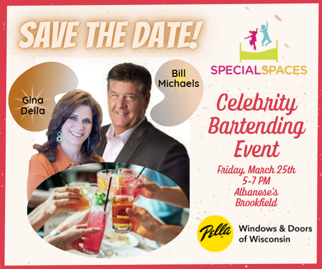 PellaOfWI's tweet photo. Gina Della is teaming up with Bill Michaels to benefit Special Spaces Wisconsin, a not-for-profit organization creating dream bedroom makeovers for children with cancer. All tips collected will go directly to Special Spaces.  Learn more at https://t.co/wYgB2jYpW7. https://t.co/95ciQYv9mc