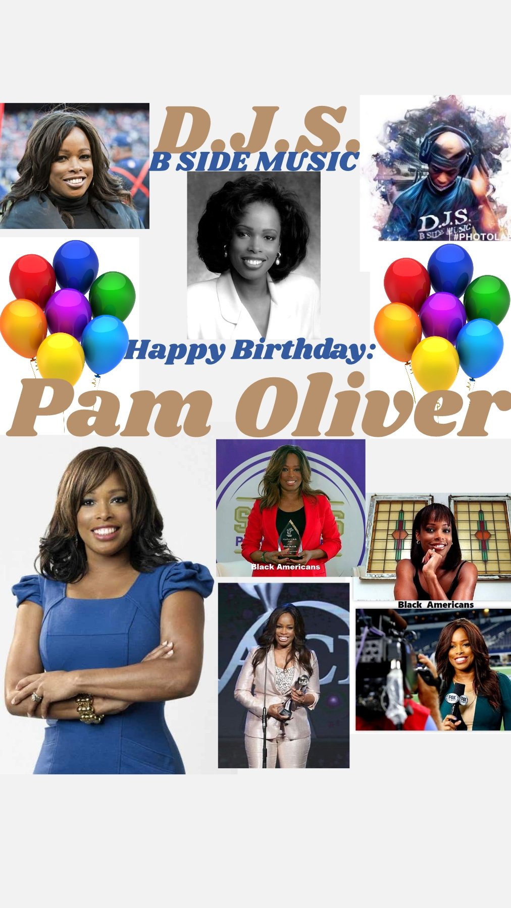 I(D.J.S.)\"B SIDE MUSIC\" wish Sportscaster: \"PAM OLIVER\" Happy Birthday!!! 
