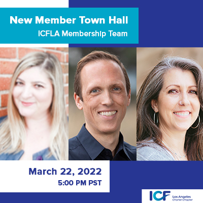 ICFLA's tweet photo. Join the Membership Team for our next Town Hall. Learn more about your membership benefits, connect with other coaches and have your questions answered about getting involved. #ICFLA
https://t.co/789eVh452u https://t.co/rV8FWutAmI