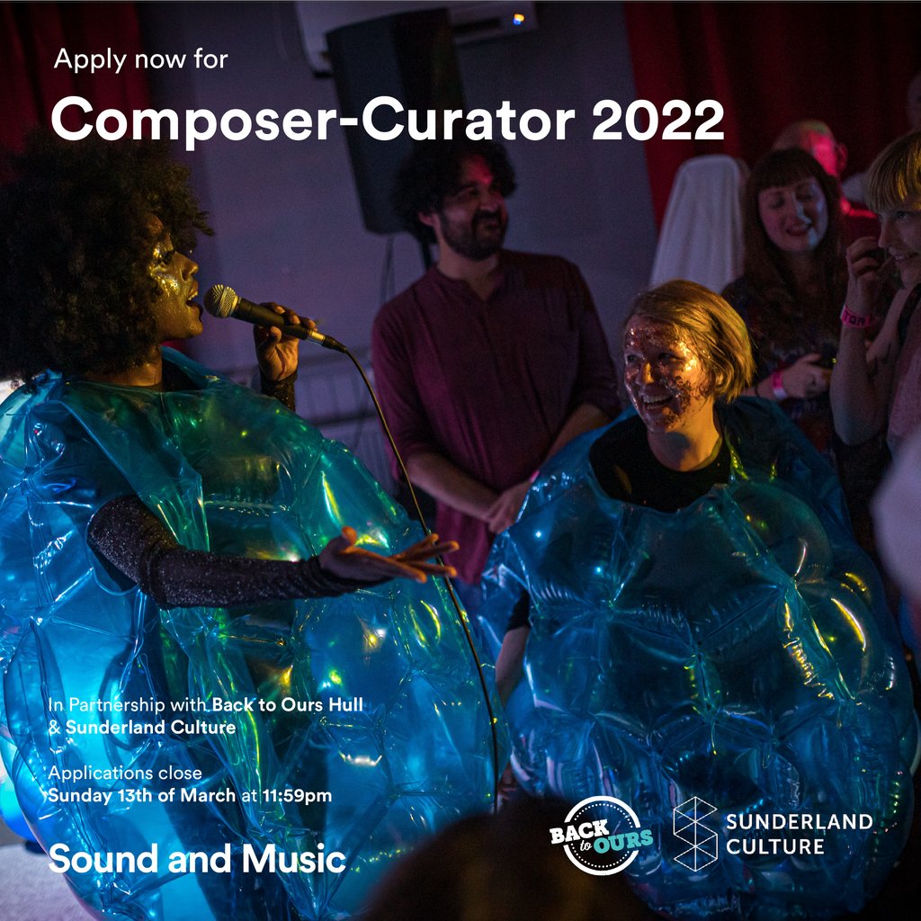 soundandmusic's tweet image. 🚨 Last chance to apply for #ComposerCurator 2022! 🚨⁠
⁠
#ComposerCurator offers up to £4000 funding, regional insight and much more towards new live projects for audiences based in Hull and Sunderland.
⁠
Apply here by Sunday: soundandmusic.org/compose/compos…

@BTOHull @sundculture