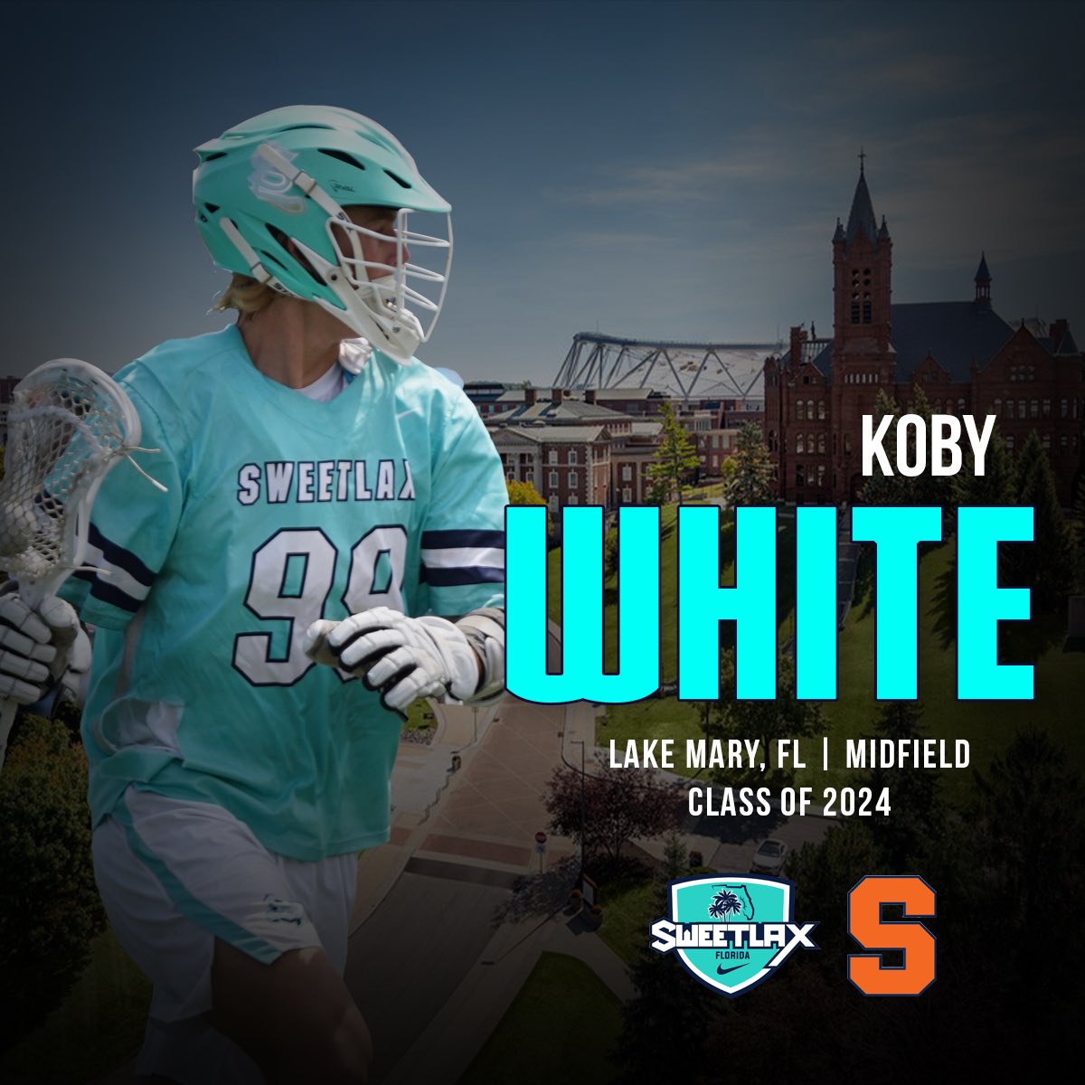 Go 🍊!!! Congratulations to Koby White on his commitment to Syracuse University. A tremendous two-way talent at the midfield, Koby is going to thrive in the ACC. Well earned Koby.