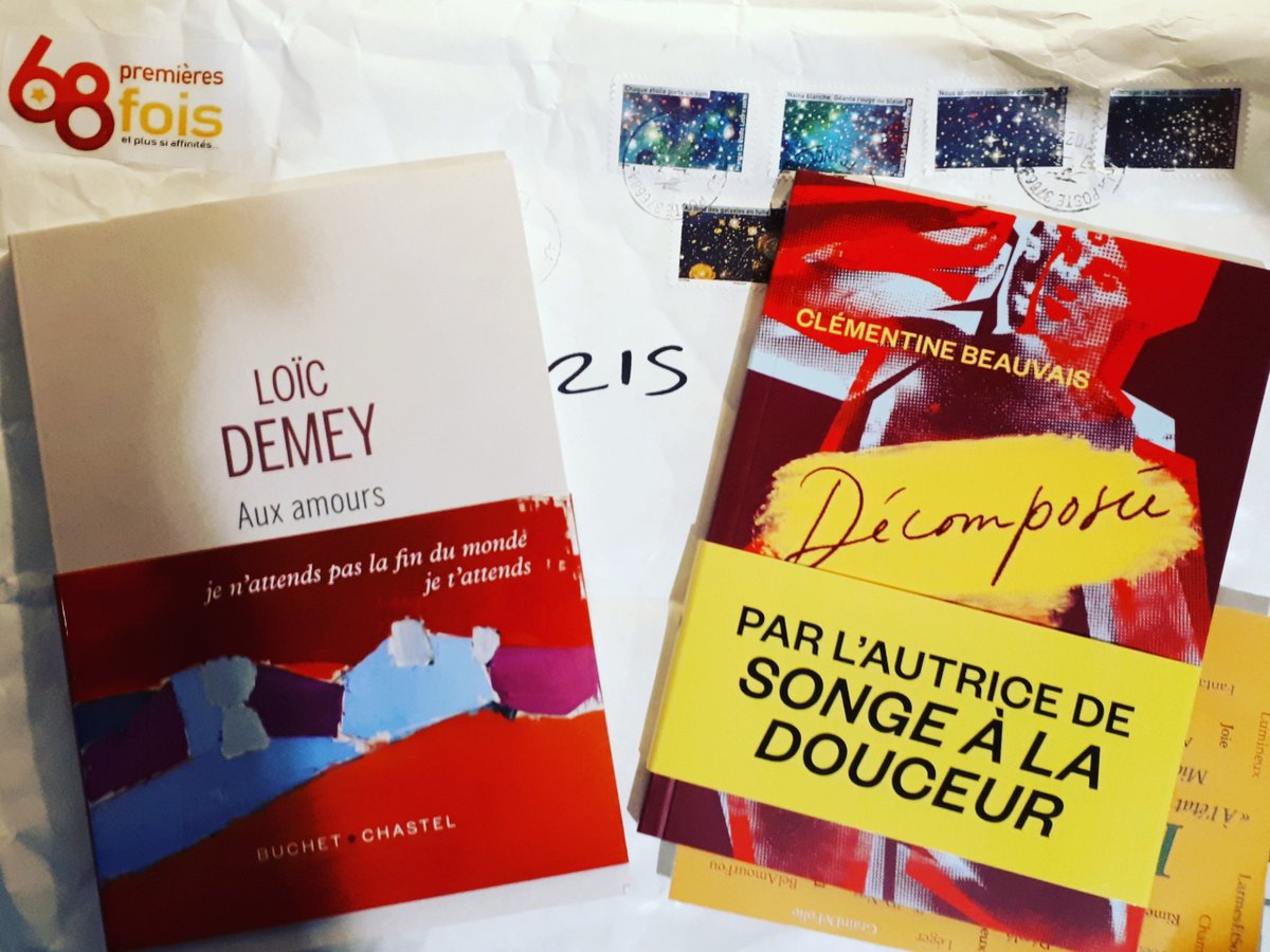 "Aux amours" de Loïc Demey et "Décomposée" de Clémentine Beauvais sont mes deux premiers titres de la session 2022 des <a href="/68premieresfois/">68 premières fois</a>  fois". Chroniques à suivre.
#auxamours #LoicDemey #BuchetChastel #Decomposee #ClementineBeauvais #liconoclaste @buchetchastel <a href="/Ed_Iconoclaste/">Les Éditions de l’Iconoclaste</a>