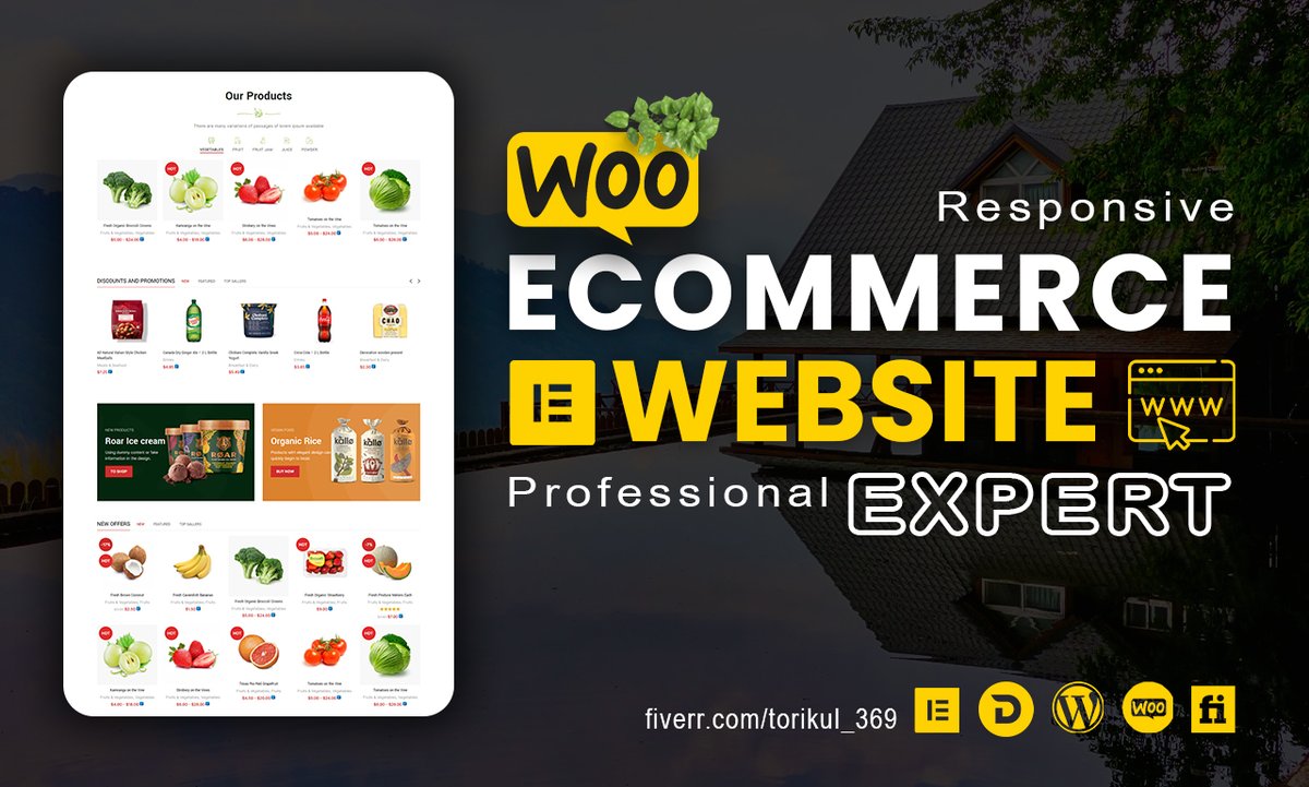build an eCommerce website, online store, online shop by woocommerce
What will I do?
➤ Installation WordPress, Premium Theme, and Plugin
➤ Professional and eye-catching homepage
➤ 100% Responsive Design
➤ Multi-vendor online store