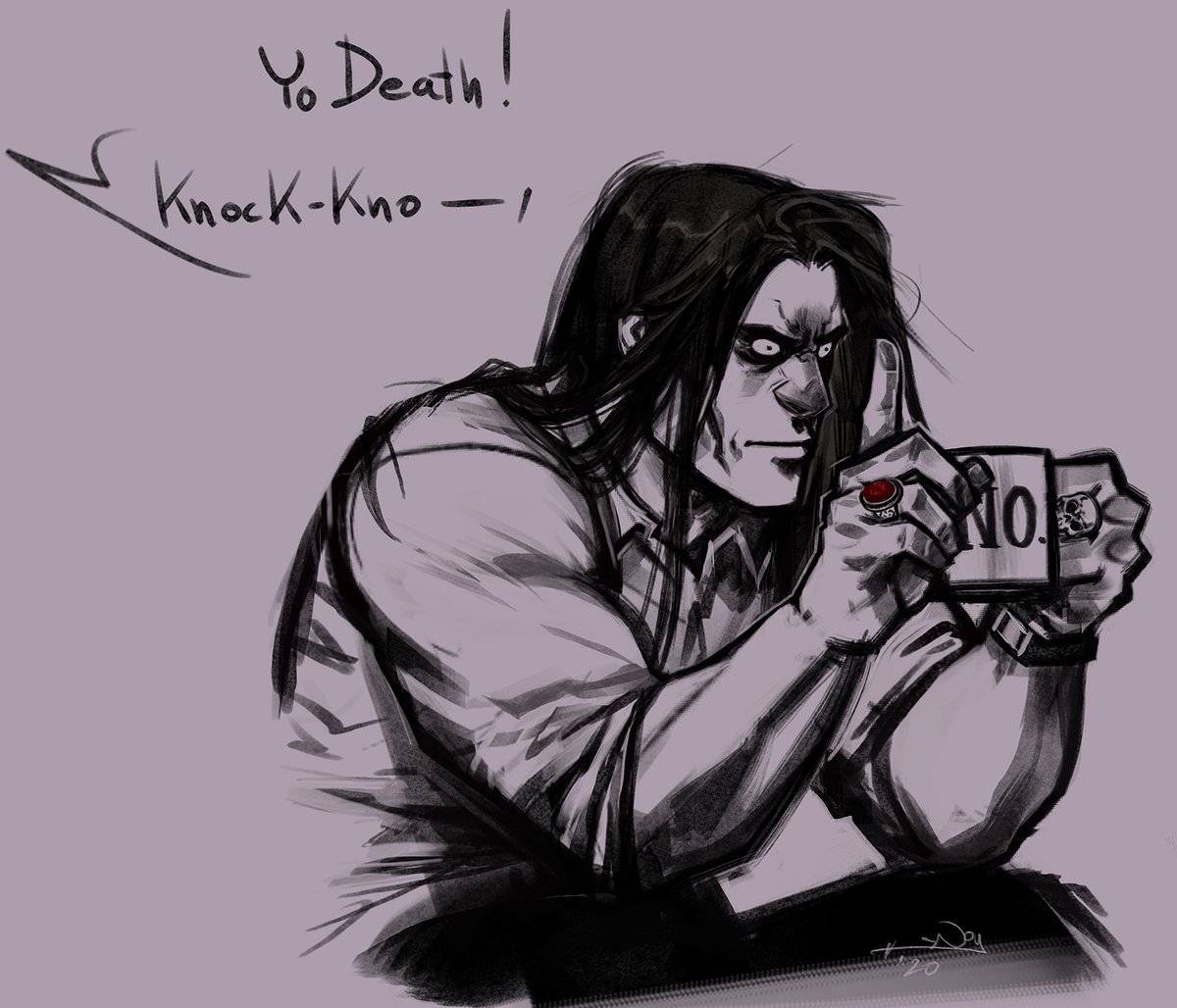 WHY DOES DEATH UNMASKED FROM DARKSIDERS II LOOK LIKE MEDIC?? HELP?, image size:1200x1028