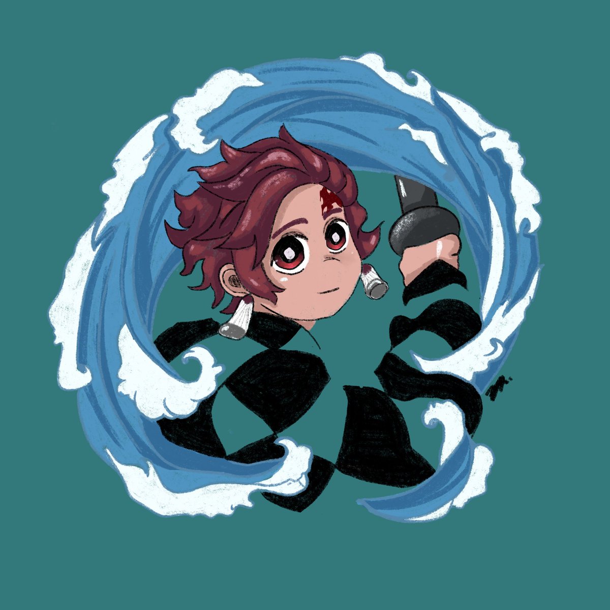 froggyuwu's tweet photo. #DemonSlayer #tanjiro 🤝 https://t.co/pbwq3XlZWS
