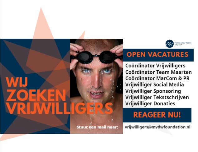 Vrijwilligers gezocht! Wij zijn op zoek naar enthousiaste mensen die onze Foundation willen komen versterken. Voor meer info over de openstaande vacatures: mvdwfoundation.nl/over-mvdwf/vac…. Open sollicitaties zijn ook altijd welkom: vrijwilligers@mvdwfoundation.nl