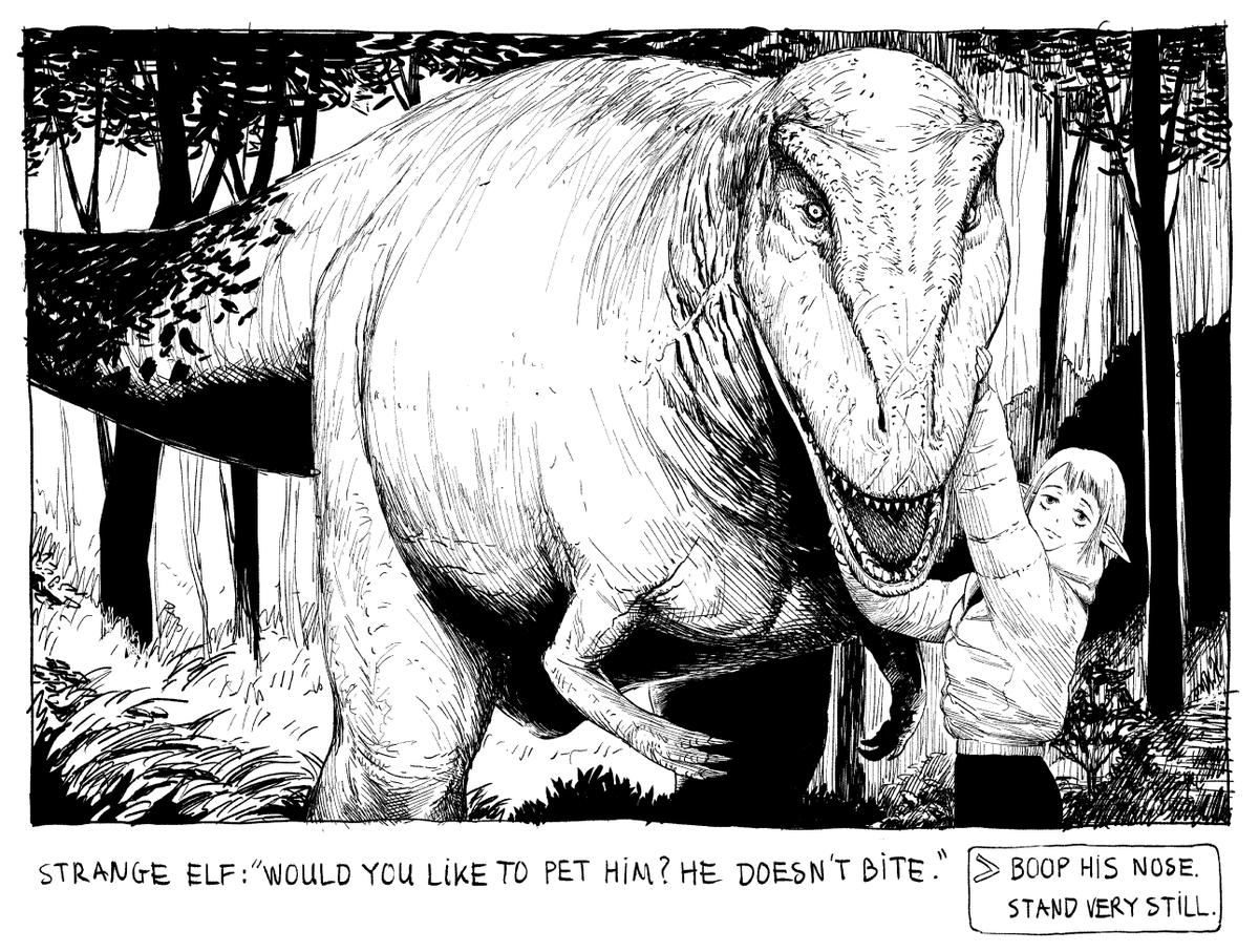 y_naf's tweet image. the adventure of a strange elf