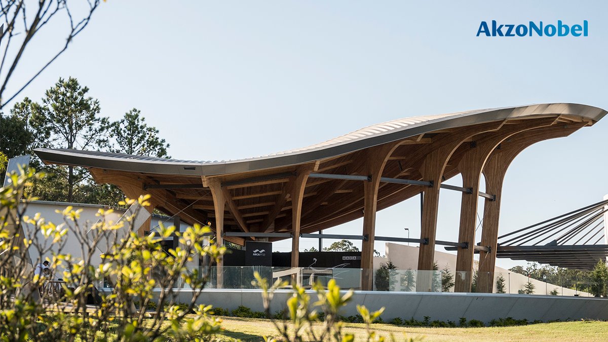 AkzoNobelUS's tweet photo. This is the gorgeous Atchugarry Museum of Contemporary Art. An amazing new venue in Uruguay which features more than 1,000 liters of our Cetol woodcare products. A great example of combining sustainable technology with responsible architecture. #AkzoNobel #PassionForPaint #Cetol https://t.co/X8XjFe1dXq