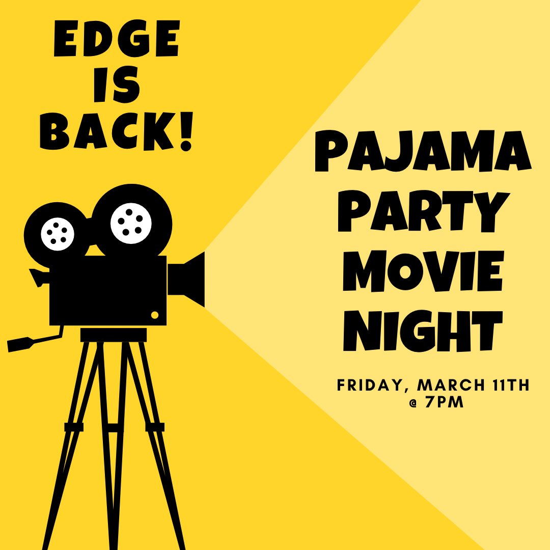 🎥🍿Wahoooooo - excited to see you guys for EDGE tomorrow!!
We’re watching Encanto 🎶💃
and also we’ve got vintage EDGE shirts up for grabs on your way in 😎