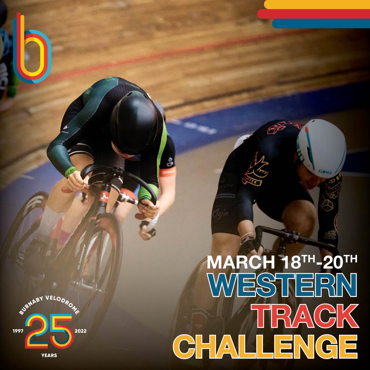 Are you ready to put your head down + give it all you have during our Western Track Challenge March 18 - 20th? And celebrate 25 years of BVC community!

Registration on our website: burnabyvelodrome/racing/wtc

📸 Filip Funk