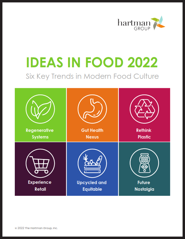 MT <a href="/HartmanGroup/">Hartman Group</a>  What’s on the Horizon in Food in 2022? #Food Trends Report examines #trends in consumer culture via leading-edge #food &amp; #beverage brands &amp; marketplace. #regenerativeagriculture  #digestion #upcycled #brandstrategy bit.ly/3thYFbr
