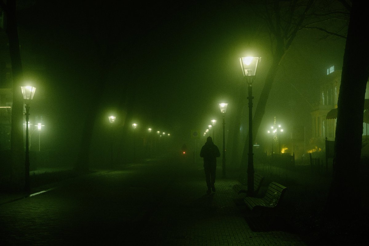 Photos of a foggy night
