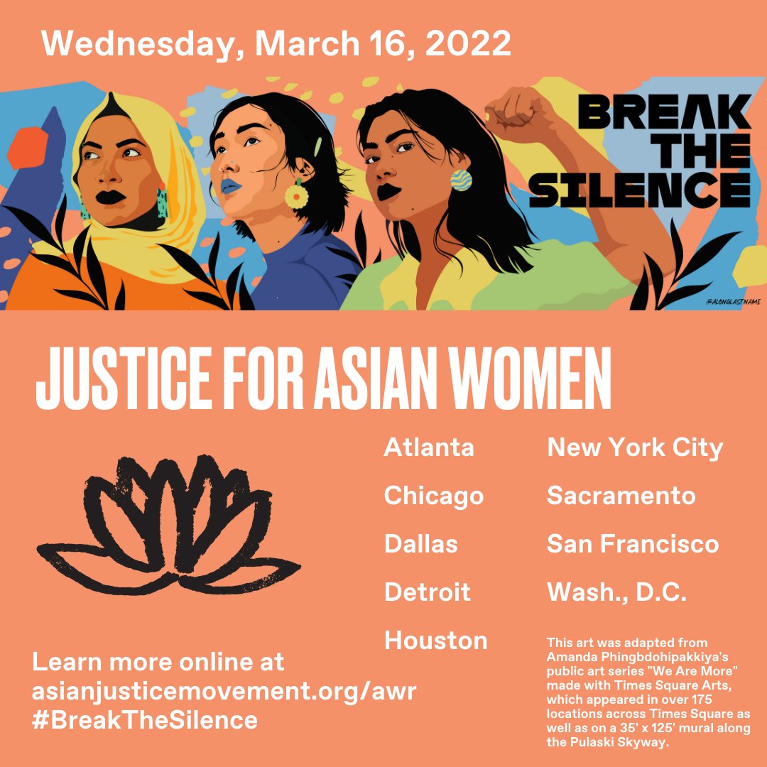 DAABAtweets's tweet photo. Join DAABA on March 16 @ 6 pm at Korea House to hear from speakers about raising awareness about on-going violence against AAPI women! https://t.co/gToV5mNShf