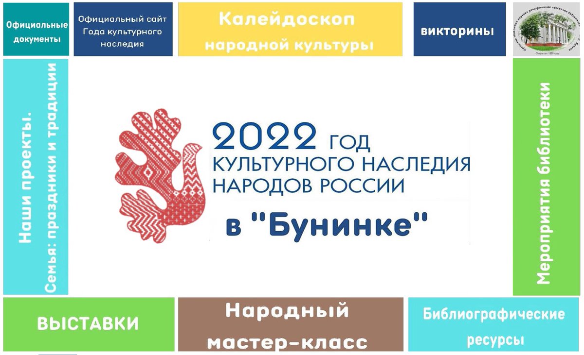 Дорогие друзья! Мы рады сообщить, что на сайте Орловской областной библиотеки им. И.А. Бунина открылся спецраздел, посвящённый Году культурного наследия народов России.

Смотреть ▶ bit.ly/367v4JL

#buninlib_info #nation_traditions