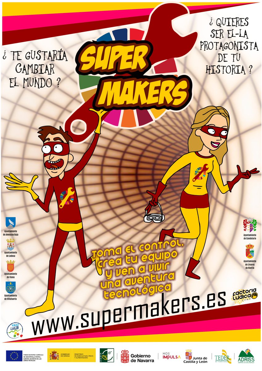 tederural's tweet photo. “#Supermakers, aprendiendo a emprender”, nuevo proyecto de cooperación de TEDER dirigido a los más jóvenes

Este jueves se ha presentado el nuevo proyecto de Asociación TEDER y  @grupoadriss.

https://t.co/4gLCK8cdAb https://t.co/RlOSWyCBnz