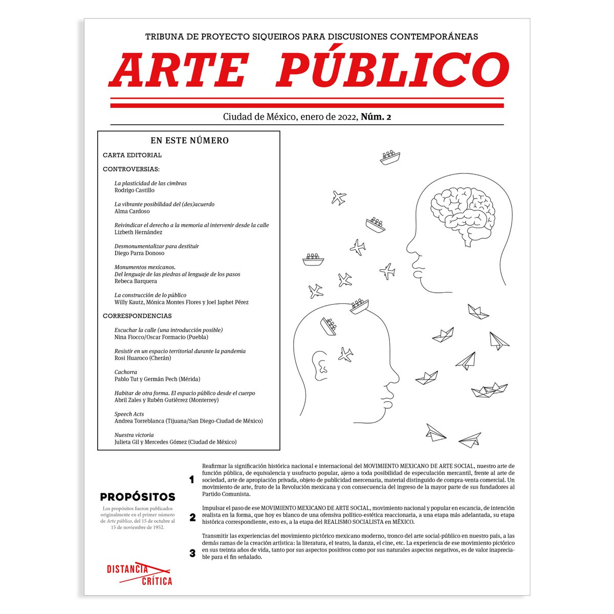 SAPSiqueiros's tweet photo. Para tus lecturas de esta primera parte del año, ya está aquí el segundo número de la revista digital #ArtePúblico 💥

Quienes colaboran en esta entrega ofrecen reflexiones sobre futuros posibles y también comentan iniciativas de arte público que llevan a cabo en nuestro país. https://t.co/L2vRGfGd6C